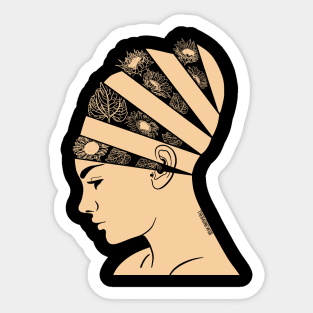 Headspace Mindful Floral Yellow Sticker